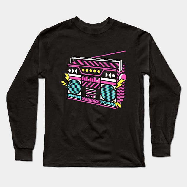 Ghetto Blaster Long Sleeve T-Shirt by Buy Custom Things